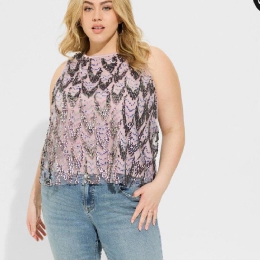 Torrid Purple Tank Top Blouse